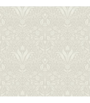 4143-34039 - Mara Beige Tulip Ogee Wallpaper-Botanica