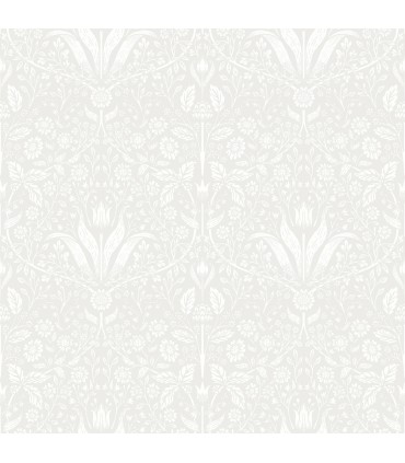 4143-34007 - Mara Light Grey Tulip Ogee Wallpaper-Botanica