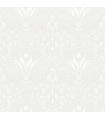 4143-34007 - Mara Light Grey Tulip Ogee Wallpaper-Botanica