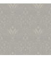4143-34008 - Mara Grey Tulip Ogee Wallpaper-Botanica
