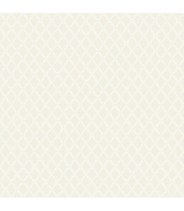 4143-34002 - Trevor Khaki Leaf Trellis Wallpaper-Botanica