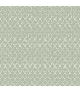 4143-34037 - Trevor Moss Leaf Trellis Wallpaper-Botanica