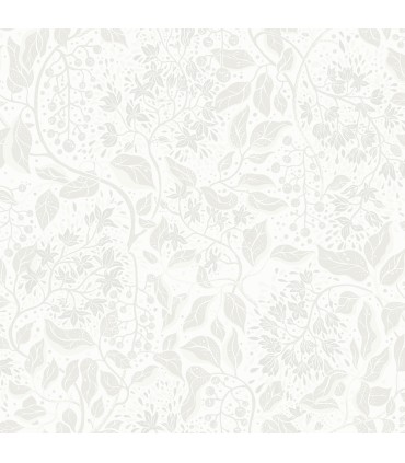 4143-22021 -Turi Grey Twining Vines Wallpaper-Botanica