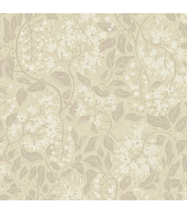4143-22022 -Turi Wheat Twining Vines Wallpaper-Botanica