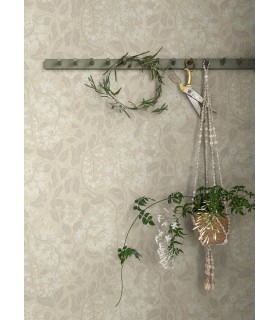 4143-22022 -Turi Wheat Twining Vines Wallpaper-Botanica