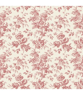 RT7871- Anemone Toile Wallpaper-Toiles by York