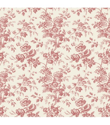 RT7871- Anemone Toile Wallpaper-Toiles by York