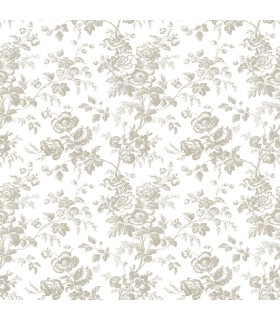 RT7872- Anemone Toile Wallpaper-Toiles by York
