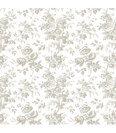 RT7872- Anemone Toile Wallpaper-Toiles by York