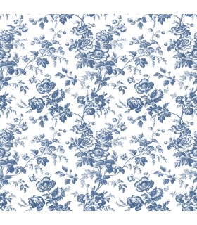 RT7873- Anemone Toile Wallpaper-Toiles by York