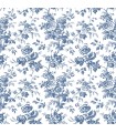 RT7873- Anemone Toile Wallpaper-Toiles by York