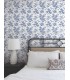 RT7873- Anemone Toile Wallpaper-Toiles by York