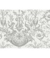 RT7815- Avian Fountain Toile Wallpaper-Toiles by York