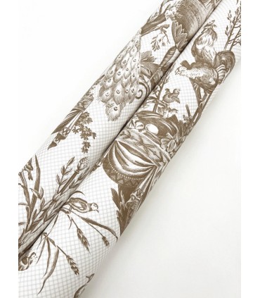 RT7812- Avian Fountain Toile Wallpaper-Toiles by York