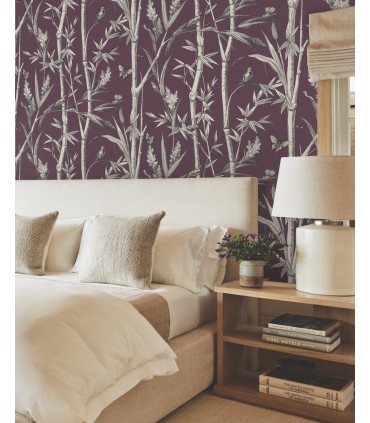 RT7835 - Bambou Toile Wallpaper-Toiles by York