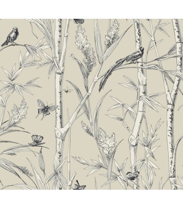 RT7832 - Bambou Toile Wallpaper-Toiles by York