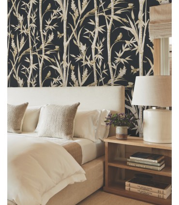 RT7834 - Bambou Toile Wallpaper-Toiles by York