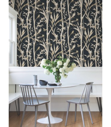 RT7834 - Bambou Toile Wallpaper-Toiles by York