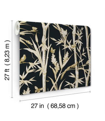 RT7834 - Bambou Toile Wallpaper-Toiles by York