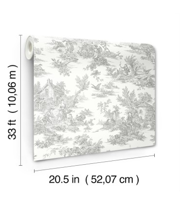 RT7940 - Campagne Toile Wallpaper-Toiles by York