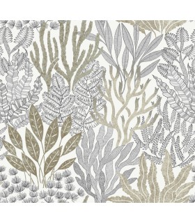 RT7802 - Coral Leaves Wallpaper-Toiles by York