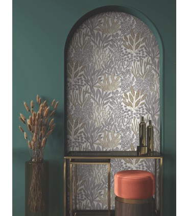 RT7802 - Coral Leaves Wallpaper-Toiles by York