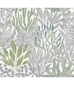 RT7803 - Coral Leaves Wallpaper-Toiles by York