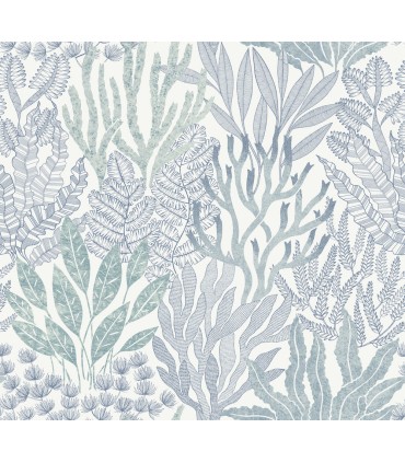 RT7804 - Coral Leaves Wallpaper-Toiles by York