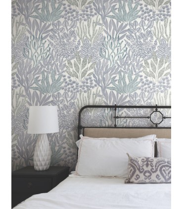 RT7804 - Coral Leaves Wallpaper-Toiles by York