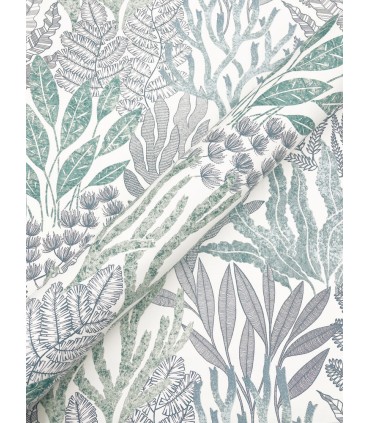 RT7804 - Coral Leaves Wallpaper-Toiles by York