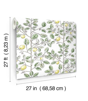 RT7911 - Limoncello Toile Wallpaper-Toiles by York