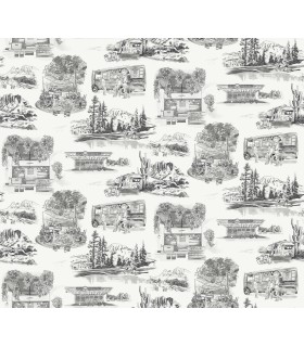 RT7861 - Modern Vista Toile Wallpaper-Toiles by York