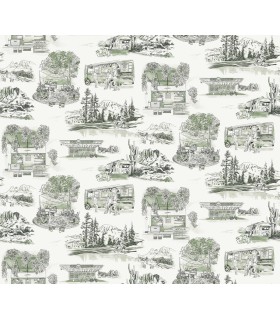 RT7863 - Modern Vista Toile Wallpaper-Toiles by York