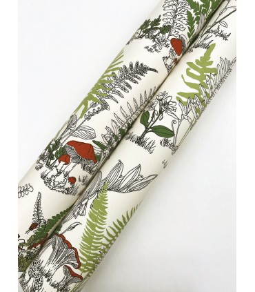 RT7891 - Mushroom Garden Toile Wallpaper-Toiles by York