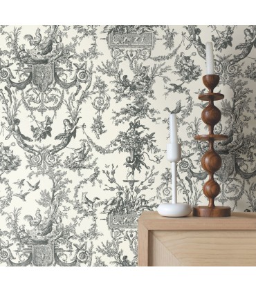 AT4237 - Old World Toile Wallpaper-Toiles by York