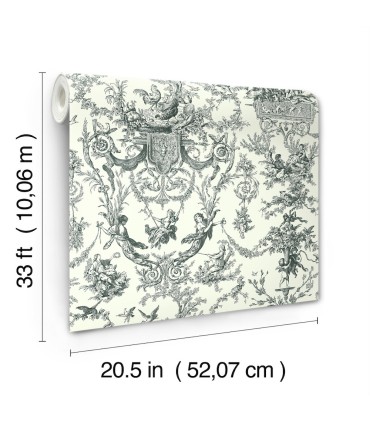 AT4237 - Old World Toile Wallpaper-Toiles by York