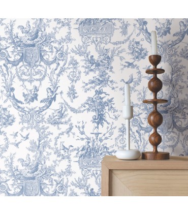 AT4241 - Old World Toile Wallpaper-Toiles by York