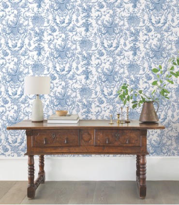AT4241 - Old World Toile Wallpaper-Toiles by York