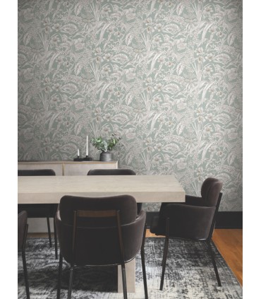 RT7882 - Orchid Conservatory Toile Wallpaper-Toiles by York