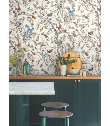 AF2025 - Papillon Wallpaper-Toiles by York