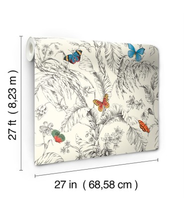 AF2025 - Papillon Wallpaper-Toiles by York