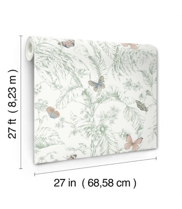 RT7930 - Papillon Wallpaper-Toiles by York