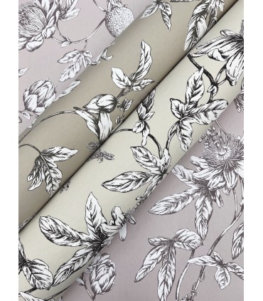 RT7852 - Passion Flower Toile Wallpaper-Toiles by York
