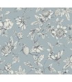 RT7853 - Passion Flower Toile Wallpaper-Toiles by York