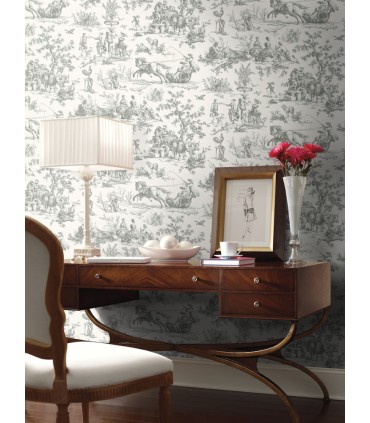 GR5922 - Seasons Toile Wallpaper-Toiles by York