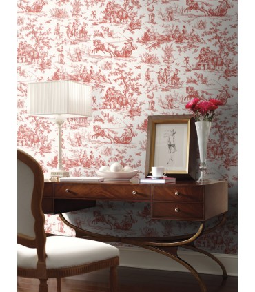 GR5925 - Seasons Toile Wallpaper-Toiles by York