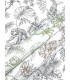 RT7843 - Tropical Sketch Toile Wallpaper-Toiles by York