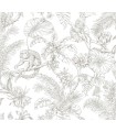 RT7843 - Tropical Sketch Toile Wallpaper-Toiles by York