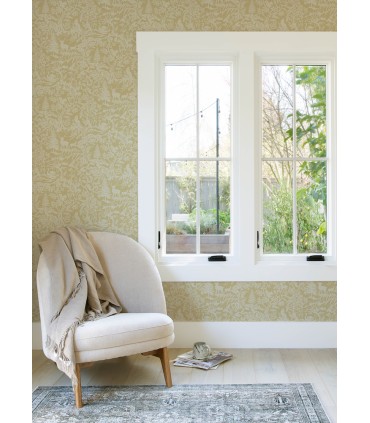3125-72322 - Alrick Mustard Forest Venture Wallpaper-Kinfolk
