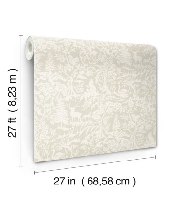 3125-72325 - Alrick Taupe Forest Venture Wallpaper-Kinfolk